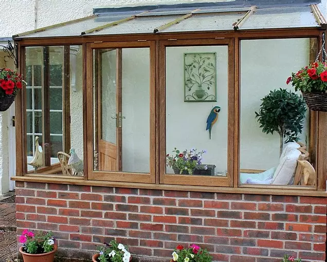 Iroko conservatory, Stockbridge, Hampshire 